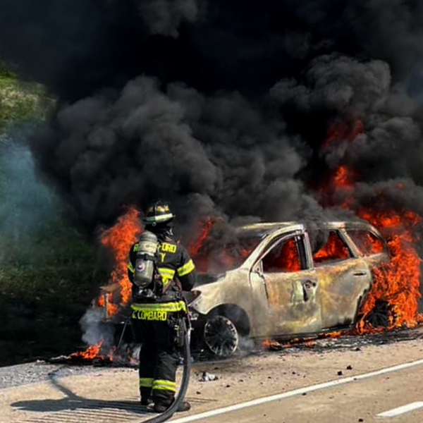First responder using RESTLESS® Tactical Energy drink during long shift