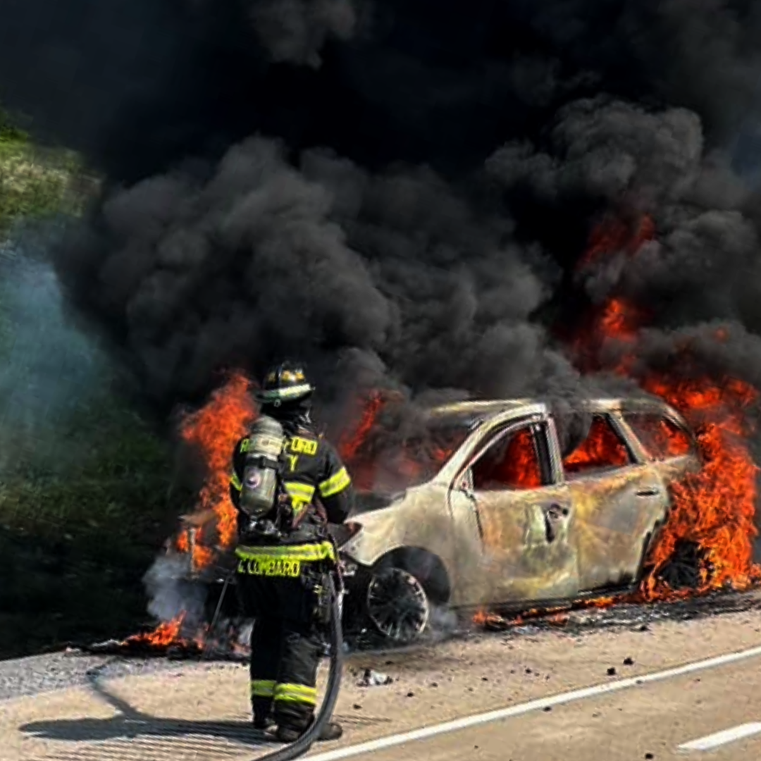 First responder using RESTLESS® Tactical Energy drink during long shift